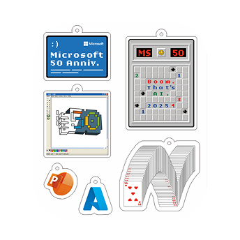 微軟特色壓克力鑰匙圈