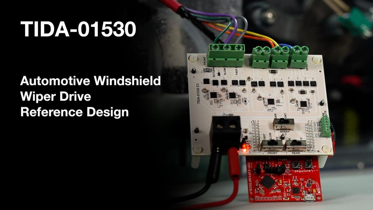 汽車擋風玻璃雨刷驅動器參考設計概述