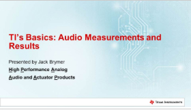 音頻測量和結果