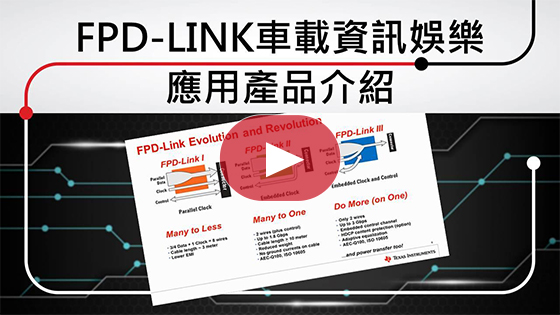 FPD-LINK 車載資訊娛樂應用產品介紹