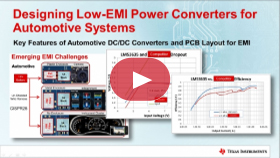 針對汽車系統中的EMI優化DC / DC轉換器