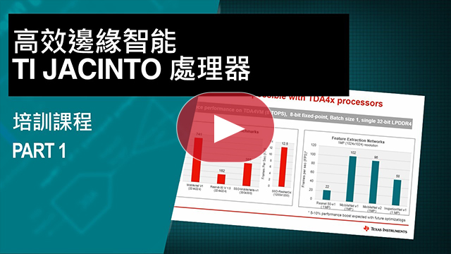 高效邊緣智能 - TI Jacinto 處理器