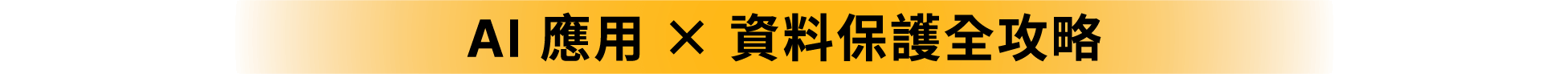 AI 應用 × 資料保護全攻略
